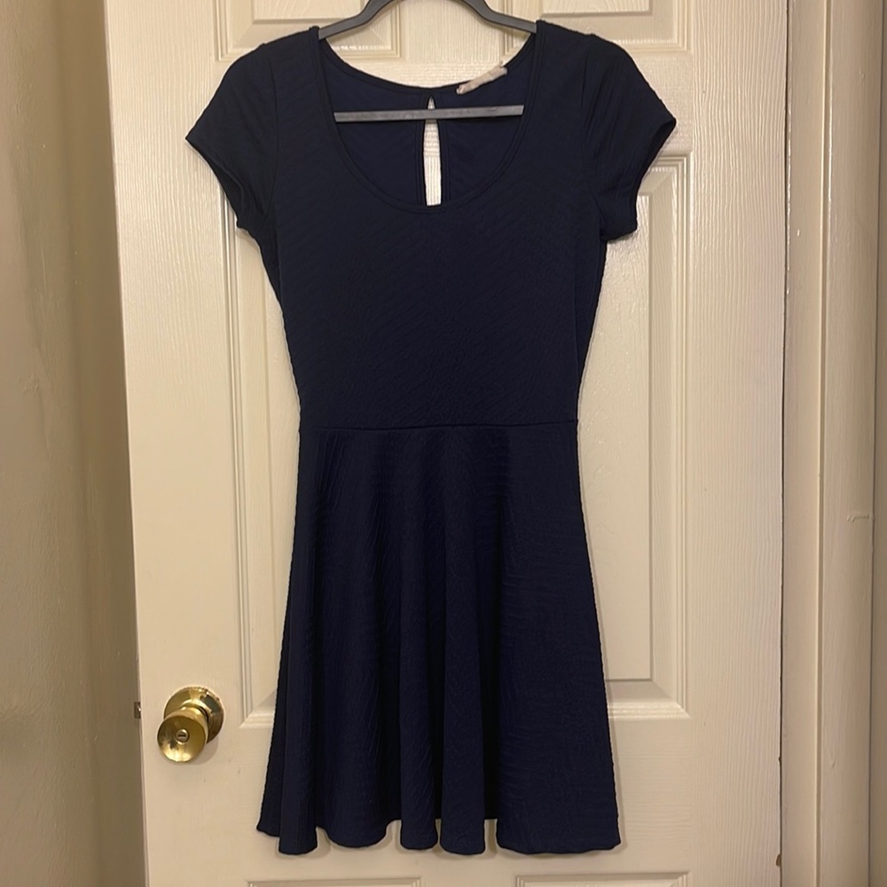 Short navy summer dress